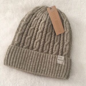 Steve Madden Cable Knit Beanie Hat